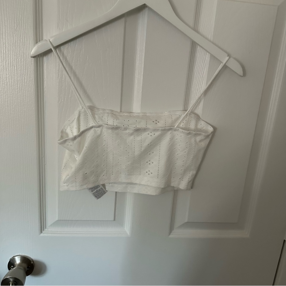 White Crop Top - Picture 5 of 7